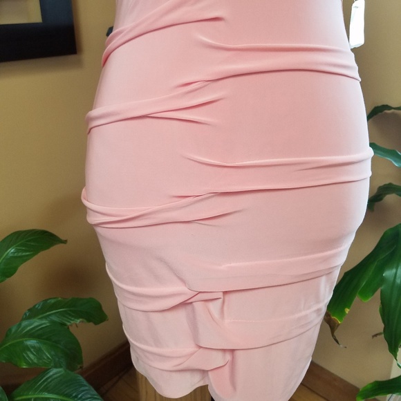 (SOLD) FOREVER 21 LIGHT PINK FITTED DRESS - Picture 7 of 8